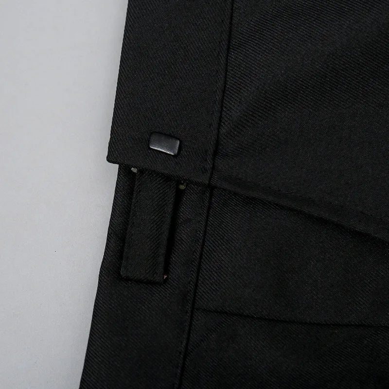 Mens Tuxedo Tailcoat Formal Dress Suits Swallow Tail Coat Navy Blue Male Jacket and Pants Party Wedding Dance Magic Performance Good Vibrations