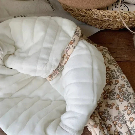 Korean Baby Autumn Winter Floral All-match Vest Baby Windproof Vest Jacket Toddler Girl Spring Waistcoat Cotton Padded Outwear Good Vibrations