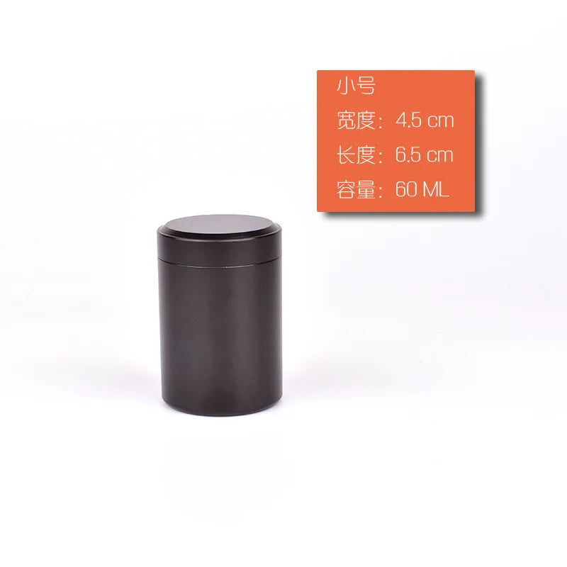 New Airtight Smell Proof Container Quality Stainless Steel Mini Tea Cans Herb Stash Jar Tea Coffee Storage Box Tea Caddies Box Good Vibrations Adult Super Store