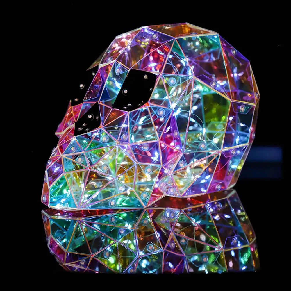 Halloween Prismatic Ghost Iridescent Ghost Decor Cute Glow Ghost Led Lights Holiday Party Decoration Scary Atmosphere Prop Good Vibrations