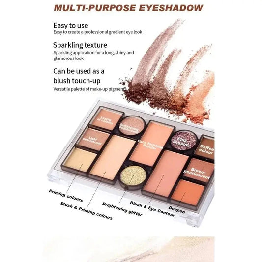 Pearl Matte Eye Shadow Makeup Palette 12 Colors Blusher Powder For Face And Eyebrow Beauty Cosmetic Good Vibrations