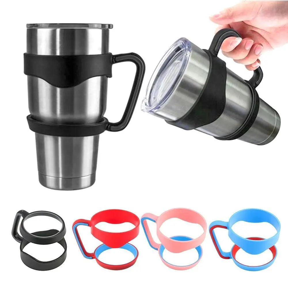 Water Bottle Tumbler Cup Handle for Yetti Rambller 20oz/30Oz Travel Mug Holder Car Vehicle Cup Drink Holder Rack Bottle Holder Good Vibrations Adult Super Store
