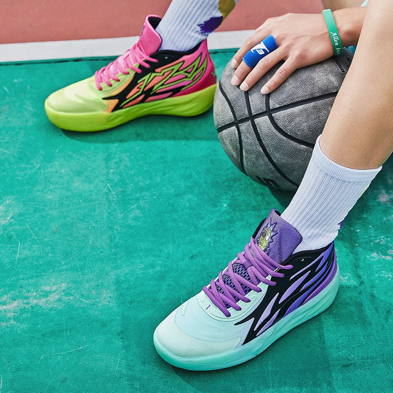 Men Sneakers Luxury Fashion Male Basketball Shoe Train Sports Colorful Non-Slip Zapatillas De Hombres High Quality Tennis Shoes Good Vibrations