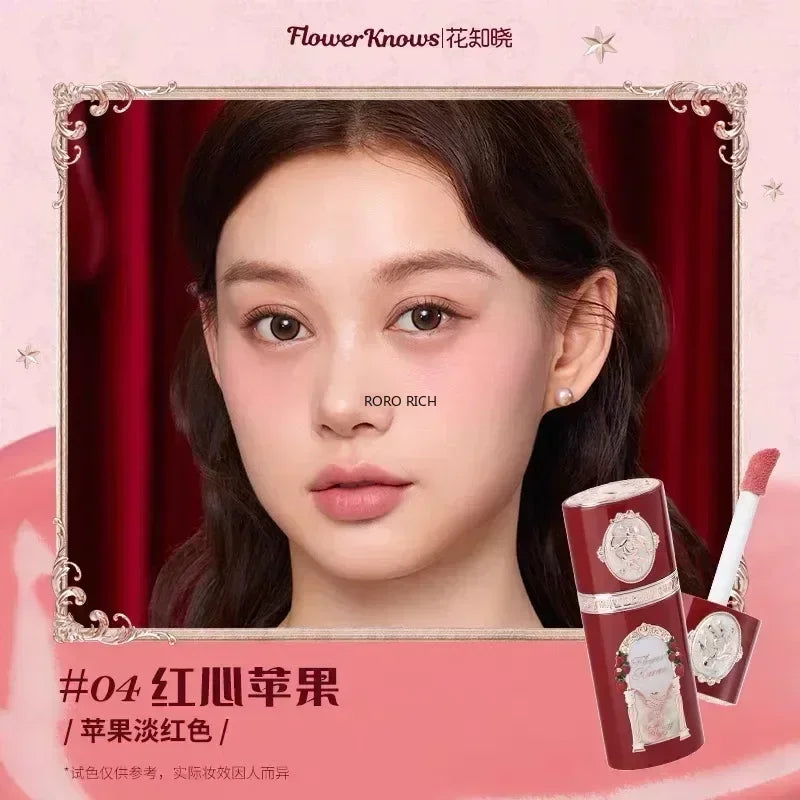 Flower Knows Strawberry Cupid Liquid Blush Long-lasting Moisturizing Easy Makeup Blush Creamy Liquid Blusher Good Vibrations
