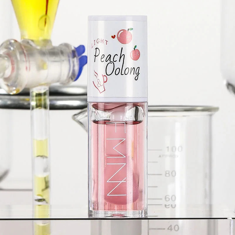 Peach Lip Oil Gloss Plumper Moisturizing Non Sticky Sexy Water Glossy Long-Lasting Transparent Liquid Lipstick Good Vibrations