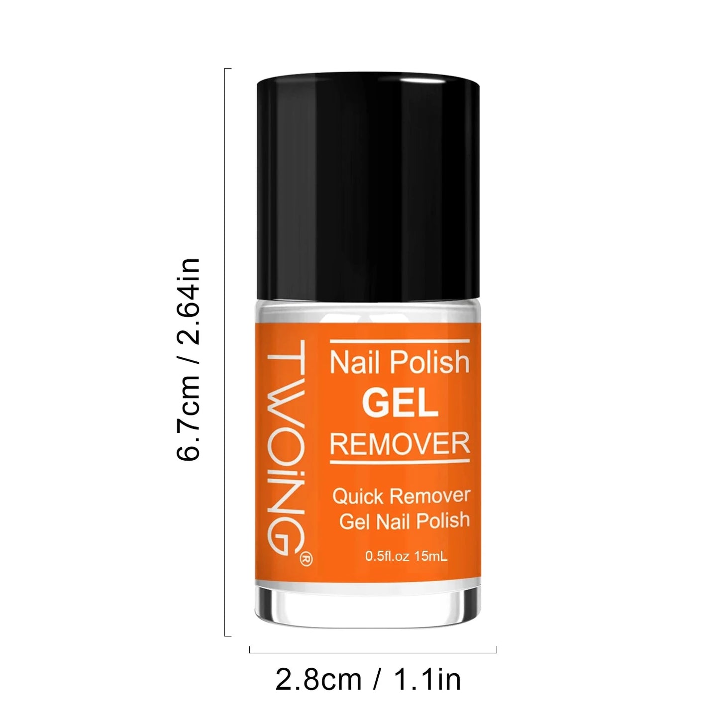 Gel Nail Polish Remover, Quick & Easy Polish Remover In 2-3 Minutes, No Need Soaking Or Wrapping - 0.51oz Good Vibrations