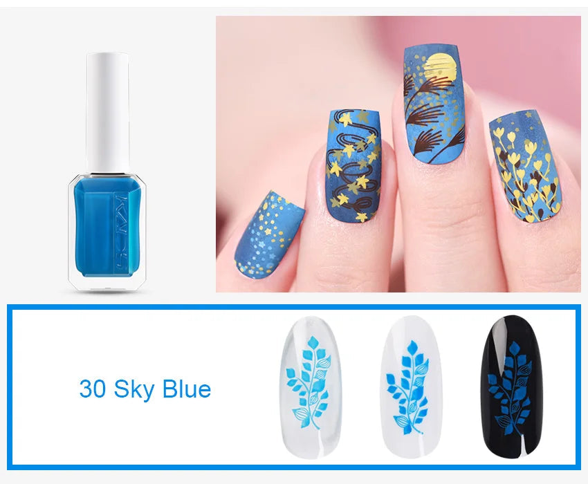 11ml 24 Colors Nail Stamping Polish Gold Silver Nails Art Varnish for Stamping Plate DIY Nail Printing Polish Nail Art Tools Good Vibrations