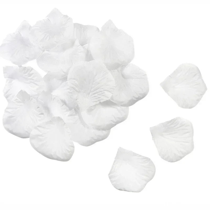 1000 PCS Silk Flower Rose Petals  Celebration Wedding Party Decoration White Good Vibrations