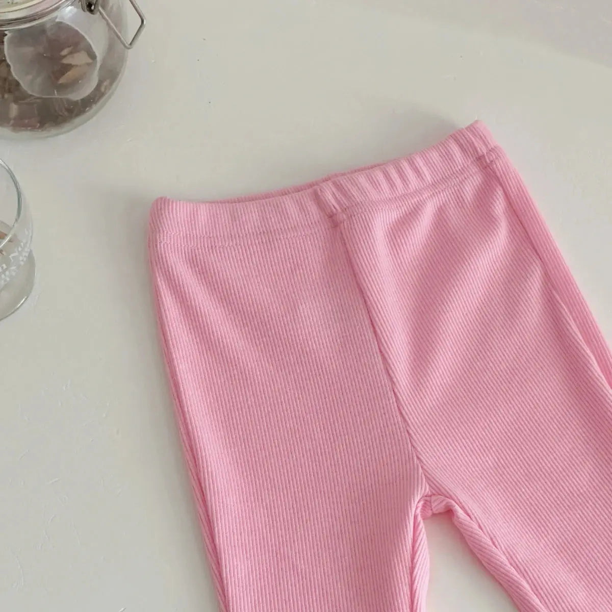 2025 Spring Autumn New Kids Cute Bowknot Long Sleeved Outfit Set Baby Boy Girl Cartoon Casual Tracksuit Pink Flared Pants Suit Good Vibrations