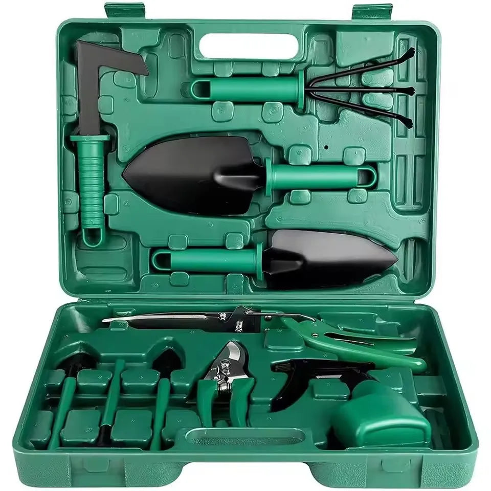 Garden tool set, gardening gift 10 pieces of plant hand tool set, suitable for women and men gardeners Good Vibrations