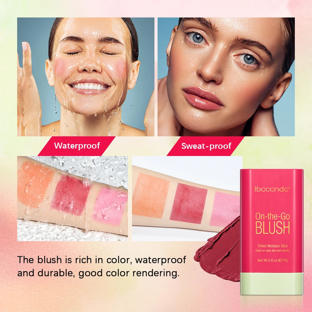 pixiBlush Cosmetic Blush Makeup Products Make Up Blusher Cosmetics Pink Blush in Bar Korean Palette Long lasting Matte Stick Good Vibrations