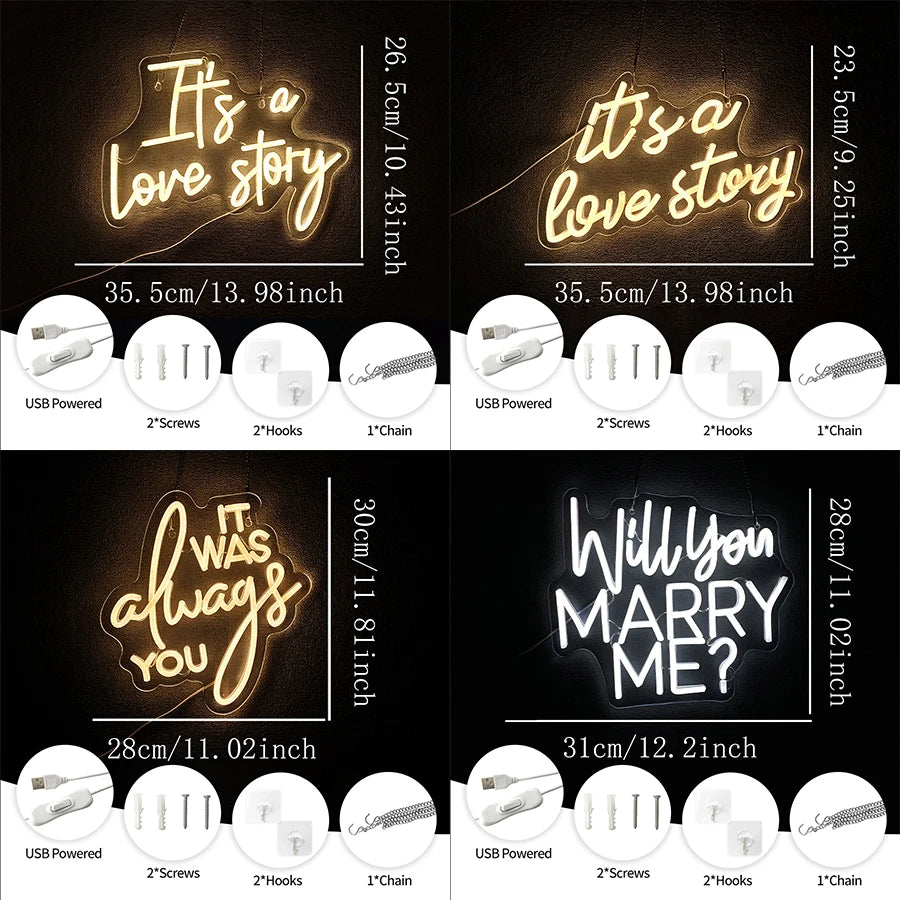 Neon Wedding Sign, Led Letter Lights Used For Valentine'S Day Party, Wedding Background Aesthetic Decor, Usb Power Supply Light Good Vibrations