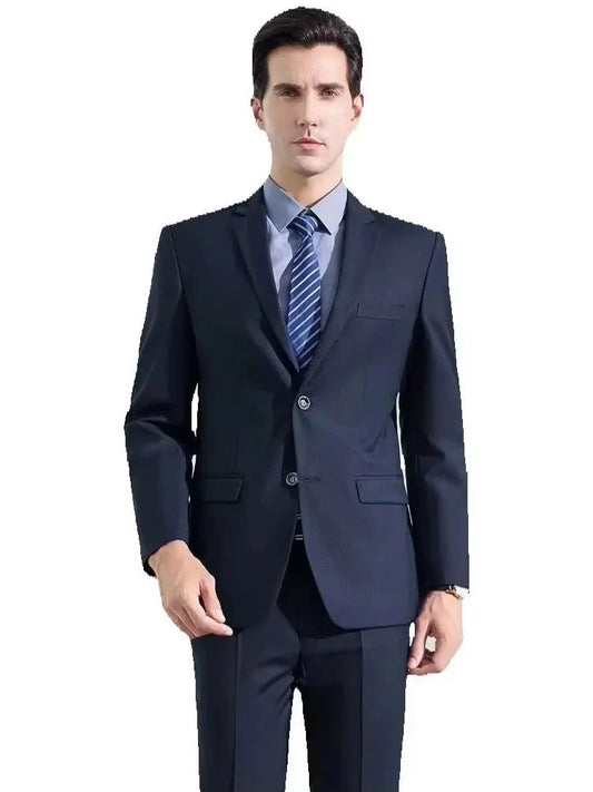 2025 Wedding Groom Suit for Men/Slim Fit 2-Piece(Blazer+pants)Breathable Groom Attire(Free Tie)Best Man, Party, Prom Ropa Hombre Good Vibrations