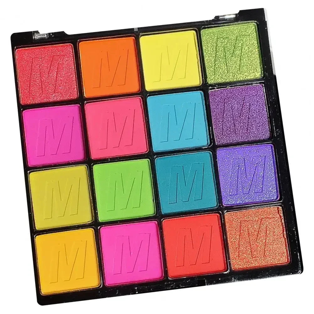 Pearlescent Eyeshadow Palette Matte Shimmer Eye Shadow Delicate Easy To Clear Lasting 16 Colors Women Beauty Eye Makeup Cosmetic Good Vibrations