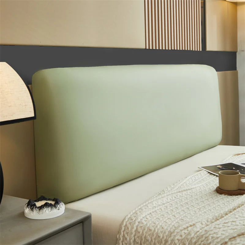 Pu Leather Bed Headboard Cover Technology Cloth Waterproof Bed Head Cover All-inclusive Bedside Protector Slipcovers Bedroom Good Vibrations