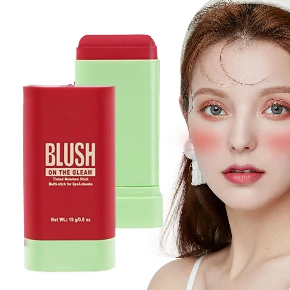 Makeup Blush Stick Waterproof Multi-purpose Facial Nourishing Blush Stick Cheek Natural Blusher Cute Korean Makeup for Women Good Vibrations