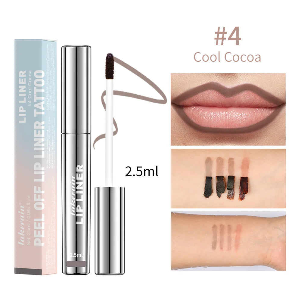 4 Colors Peel Off Lip Liner Waterproof Long Lasting Lipliner Pencil Moisturising Lips Gloss Tattoo Lipgloss Lipsticks Cosmetics Good Vibrations
