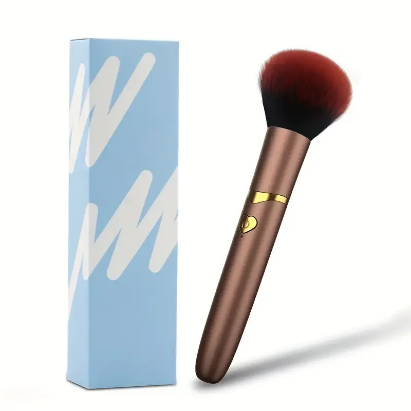 2in1 Bullet Vibrator Makeup Brush Electric Foundation Brush Multi-Function Soft Fluffy Portable Rechargeable Detail Makeup Tool Good Vibrations