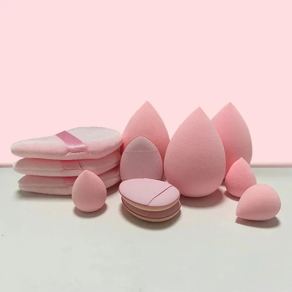 11/12Pcs Cosmetic Puff Makeup Sponge Blender Beauty Egg Foundation Sponges Powder Puff Women Make Up Accessories Beauty Tools Good Vibrations