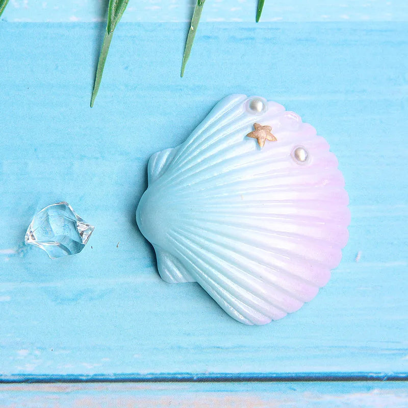 Mermaid Theme Cake Toppers Shell Starfish Fish Tail Children Girl Birthday Wedding Baby Shower Party Cake Decorations Supplies Good Vibrations
