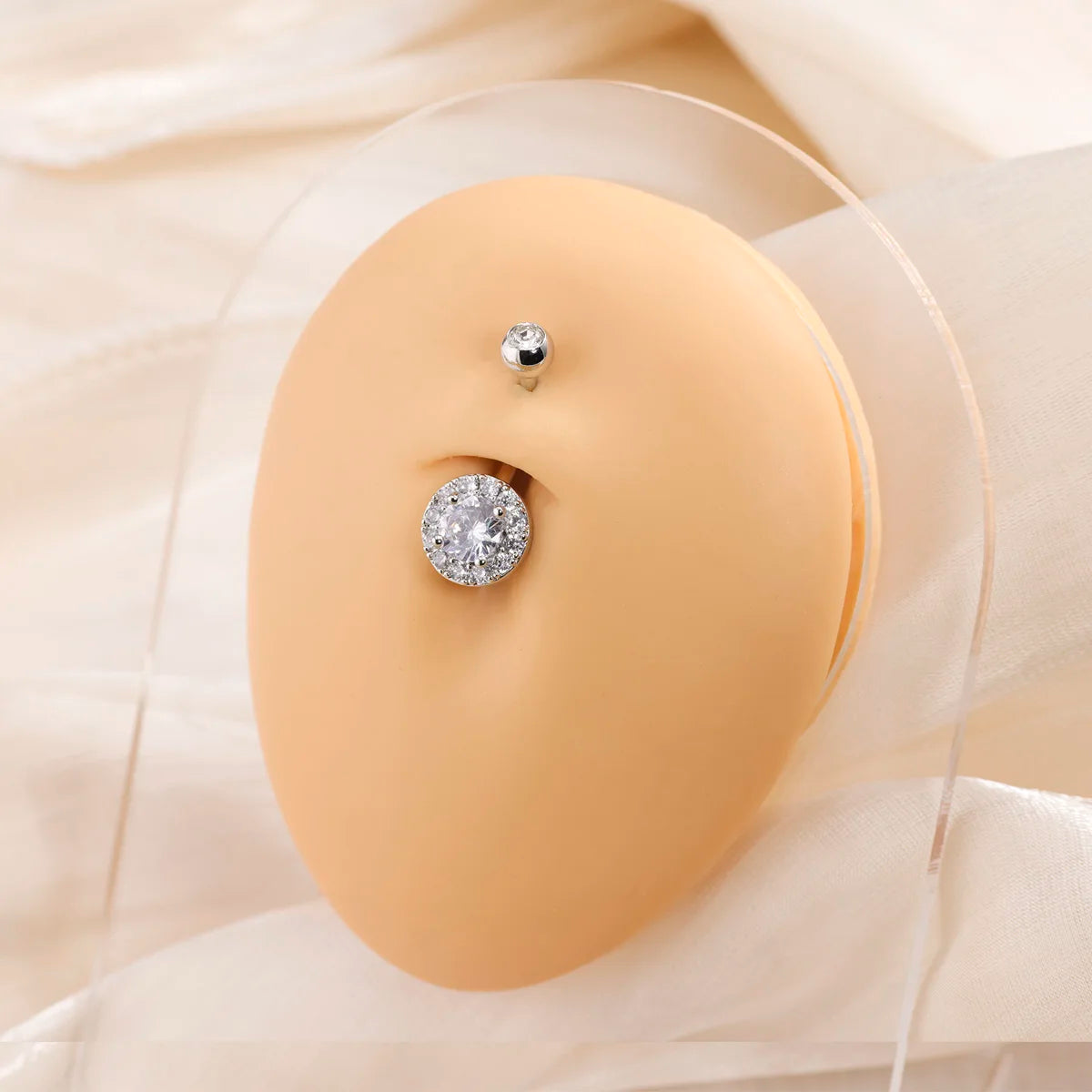 3pcs/Set Stainless Steel Color Cubic Zirconia Navel Rings Round Butterfly Heart Cherry Shapes Fashion Body Piercing Jewelry Good Vibrations Adult Super Store