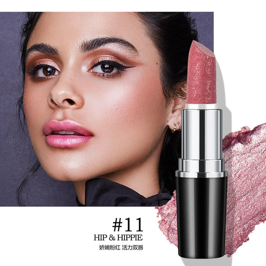 Makeup Non-sticky Non-fading Lipstick Pearlescent Long-lasting Moisturizing Fine Glitter Lip Gloss Hydrating Waterproof Lips Hot Good Vibrations