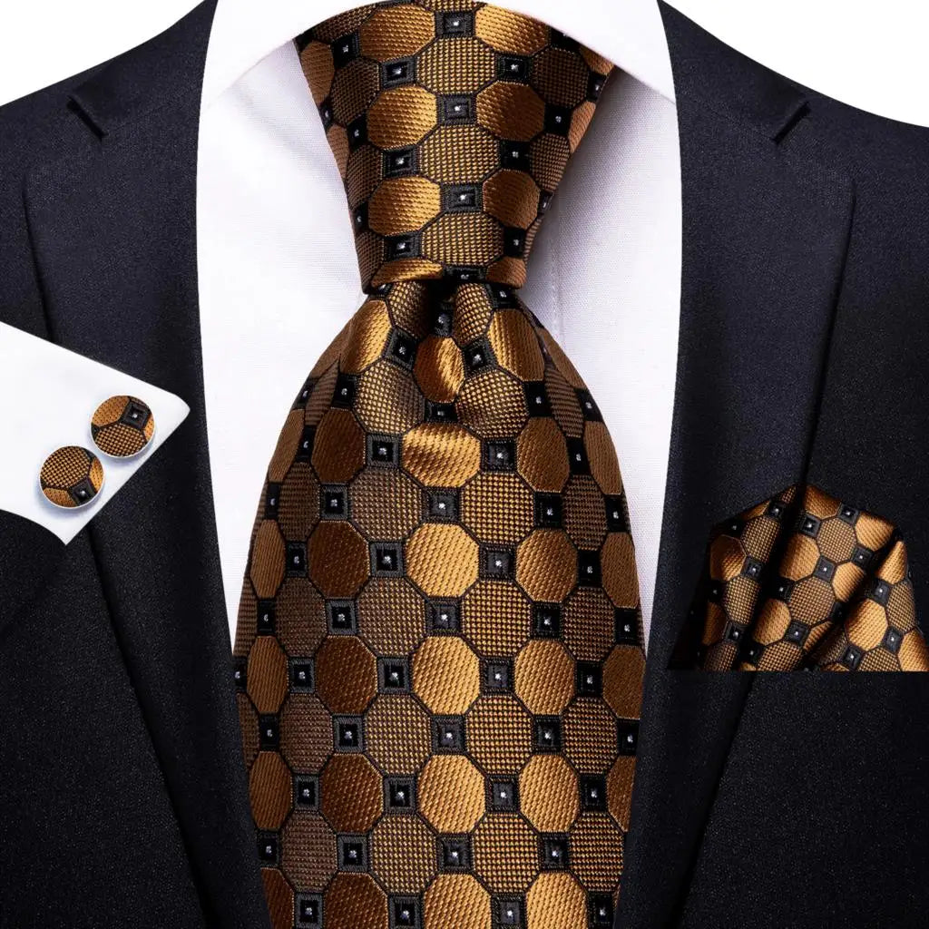 Hi-Tie 8.5cm Business Black Solid Paisley 100% Silk Men's Tie Neck Strip Ties for Men Formal Luxury Wedding Neckties Gravatas Good Vibrations