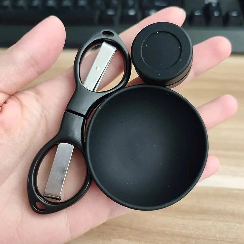 1Set Pink Smoking Kit With Silicone Bowl Folding Scissors Jar Ziplock Bag Women Gift Smoke Accessories Easy To Carry Good Vibrations Adult Super Store