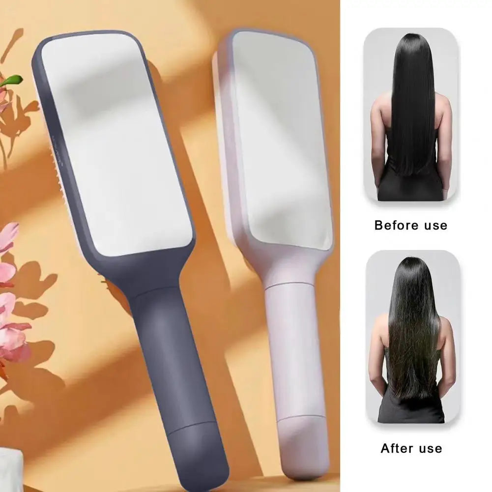 Rotating Comb Long Handle Anti-static Scalp Massage Hair Comb for Women Self Hair Brush with Retractable Comb Hairdressing Tool Good Vibrations