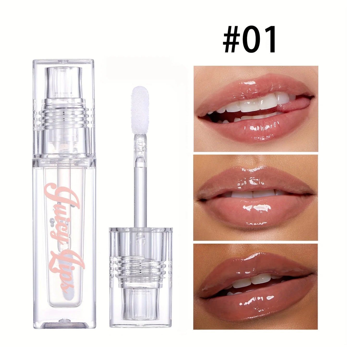 Hydrating Crystal Lip Oil - Plumping & Moisturizing Gloss with Tinted Shades for All Skin Types Good Vibrations