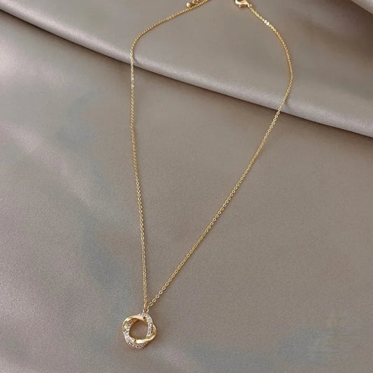 Fashion Cross Rotating 925 Sterling Silver Pendant Chain 14k Gold Plated Necklace Gold Necklace for Women Fine Jewelry Good Vibrations