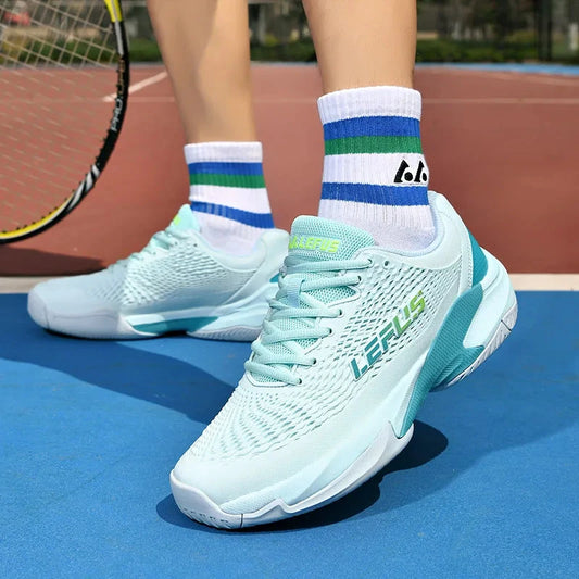 New Fashionable Anti slip Men's and Women's Tennis Shoes Soft and Comfortable Professional Tennis Training Shoes Durable Good Vibrations