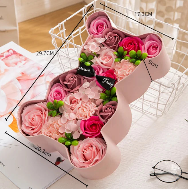 Mother's Day Rose Gift Box Soap Flower Gift Set Valentine Roses Boutique Package Gifts For Wife Wedding Supplies Wedding Good Vibrations Adult Super Store
