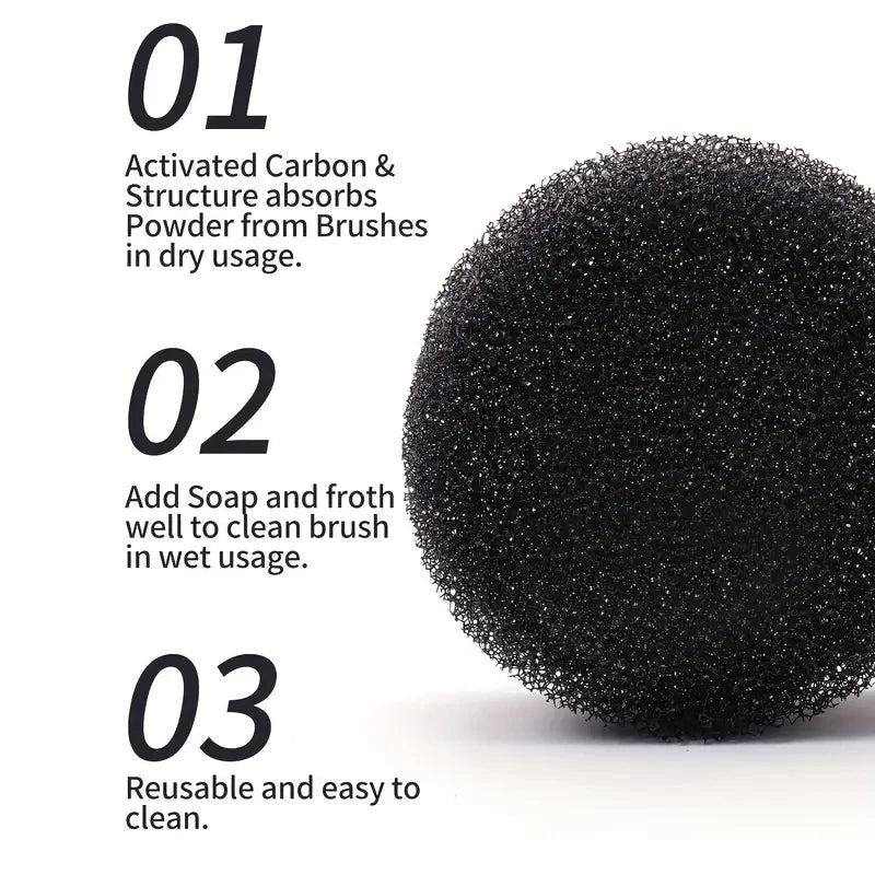 Makeup Brushes Cleaner Sponge Dry Cleansing Make Up Brushes Cleaner Eye Shadow Eyebrow Blush Color Removal For Outdoor Travel Good Vibrations