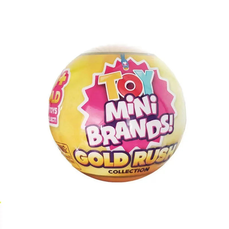 5 Surprise Ball Mini Brands Supermarket Shopping Scene Miniature Gashpon Capsule Toy Figurines Collection Kids Birthday Gifts Good Vibrations