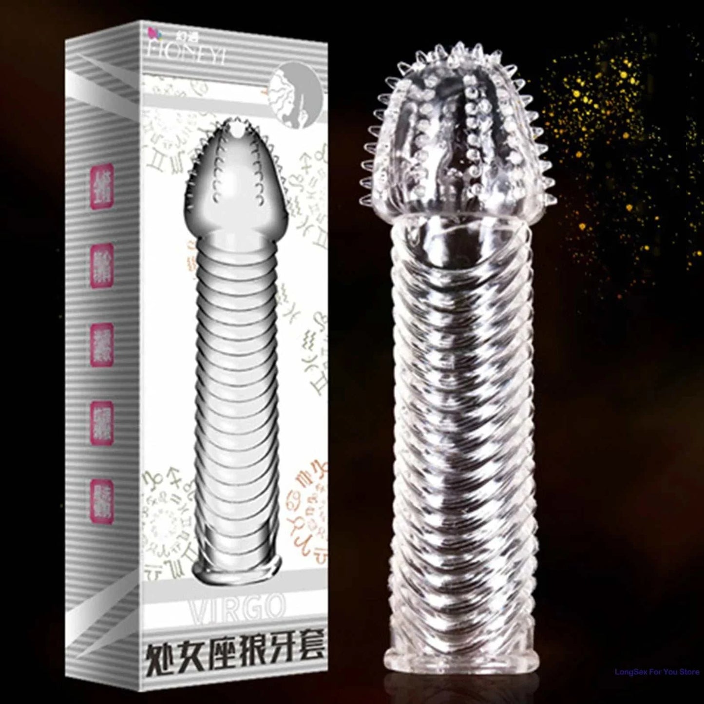 Particles Condoms Reusable Sex Toys High Sensitivity Sleeves
