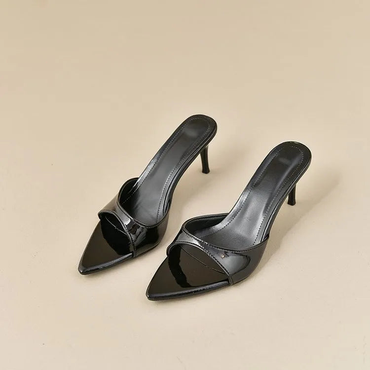 Women's High Heels Summer Slippers Women Sandals Fashion Classic Pointy Open Toe Stiletto Heels Sexy 2025 High-heeled Slippers Good Vibrations
