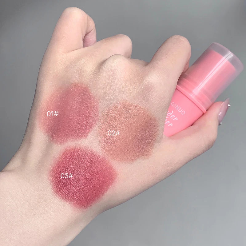 SHAQINUO Energizing Blush Stick - Natural Matte Finish, Creamy Texture, Easy to Blend for a Youthful Glow Good Vibrations