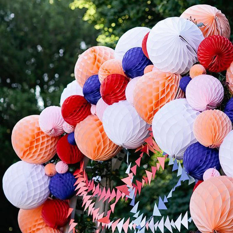 10cm 15cm 20cm 25cm 30cm Decorative Round Tissue Paper Honeycomb Balls Wedding Decoraions Birthday Party Baby Shower Supplies1pc Good Vibrations