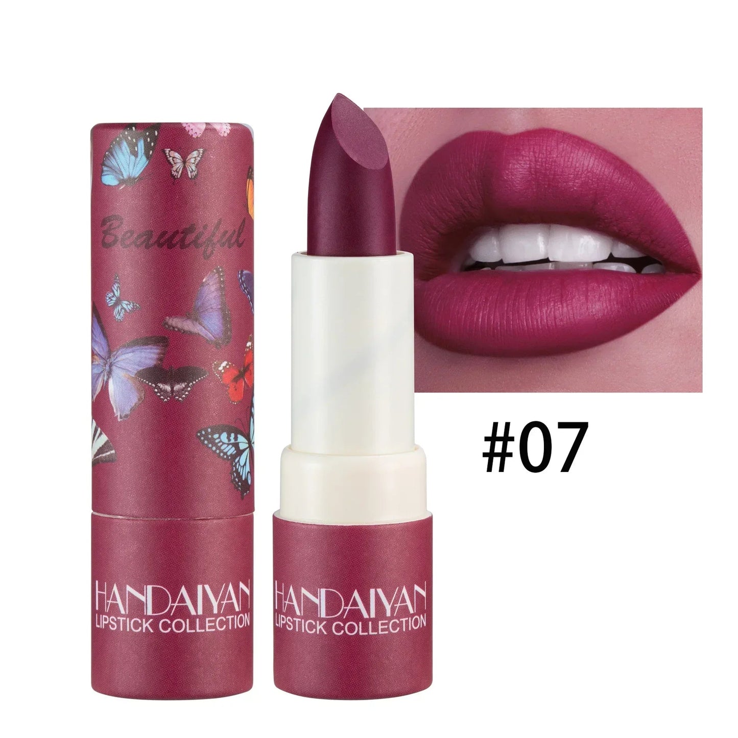Nude Matte Velvet Lipstick Lip Liner Color Rendering Lasting Non-stick Cup Sexy Lipsticks Waterproof Beauty Lips Makeup Cosmetic Good Vibrations