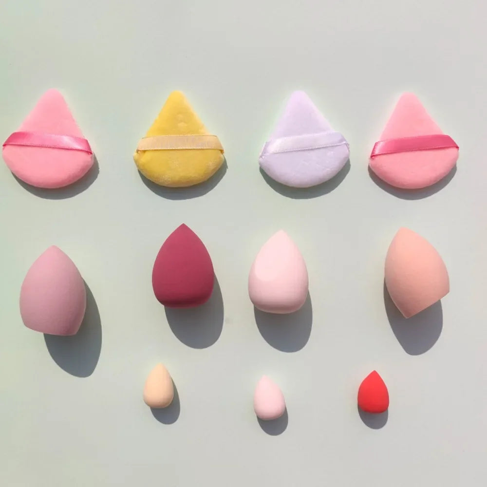 11/12Pcs Cosmetic Puff Makeup Sponge Blender Beauty Egg Foundation Sponges Powder Puff Women Make Up Accessories Beauty Tools Good Vibrations