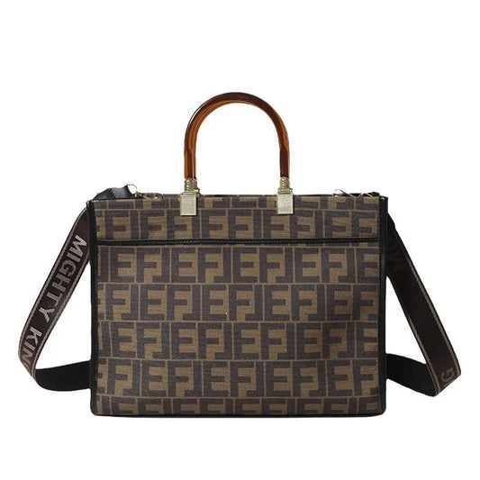 High-End Designer Crossbody Bag For Women Vintage Textured Leather Purse Minimalist Chic Shopper Tote Party Elegant Luxury Style Good Vibrations