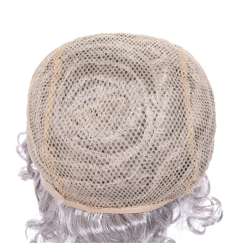 Kids Old Lady Wigs Short Gray Wigs Natural Lookings Halloween Cosplays Party Wigs Granny Costume Grandma Wigs for Girls Good Vibrations