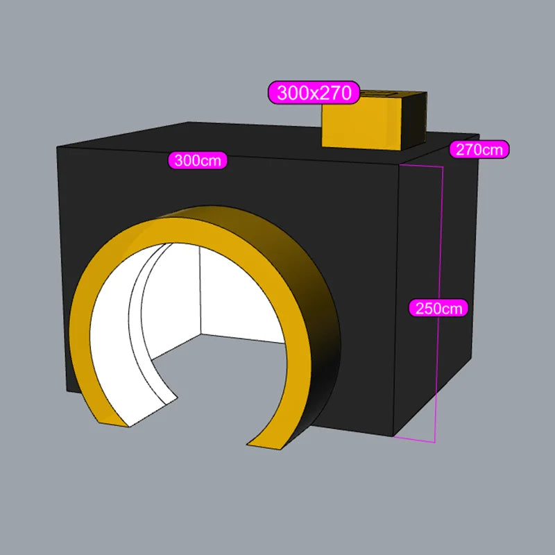 Gold Silver Black White New Style Camera Shape Wedding Party Inflatable Photo Booth Tent Cabin PhotoBooth With Multi Color LED Good Vibrations