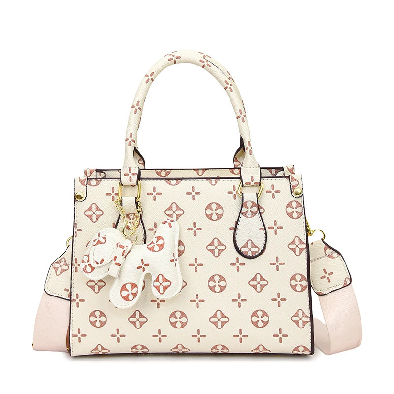 Classic Elegant Leather Handbag For Women Luxury Designer Crossbody Bag Versatile Shoulder Tote Purse Stylish Ladies Messenger Good Vibrations