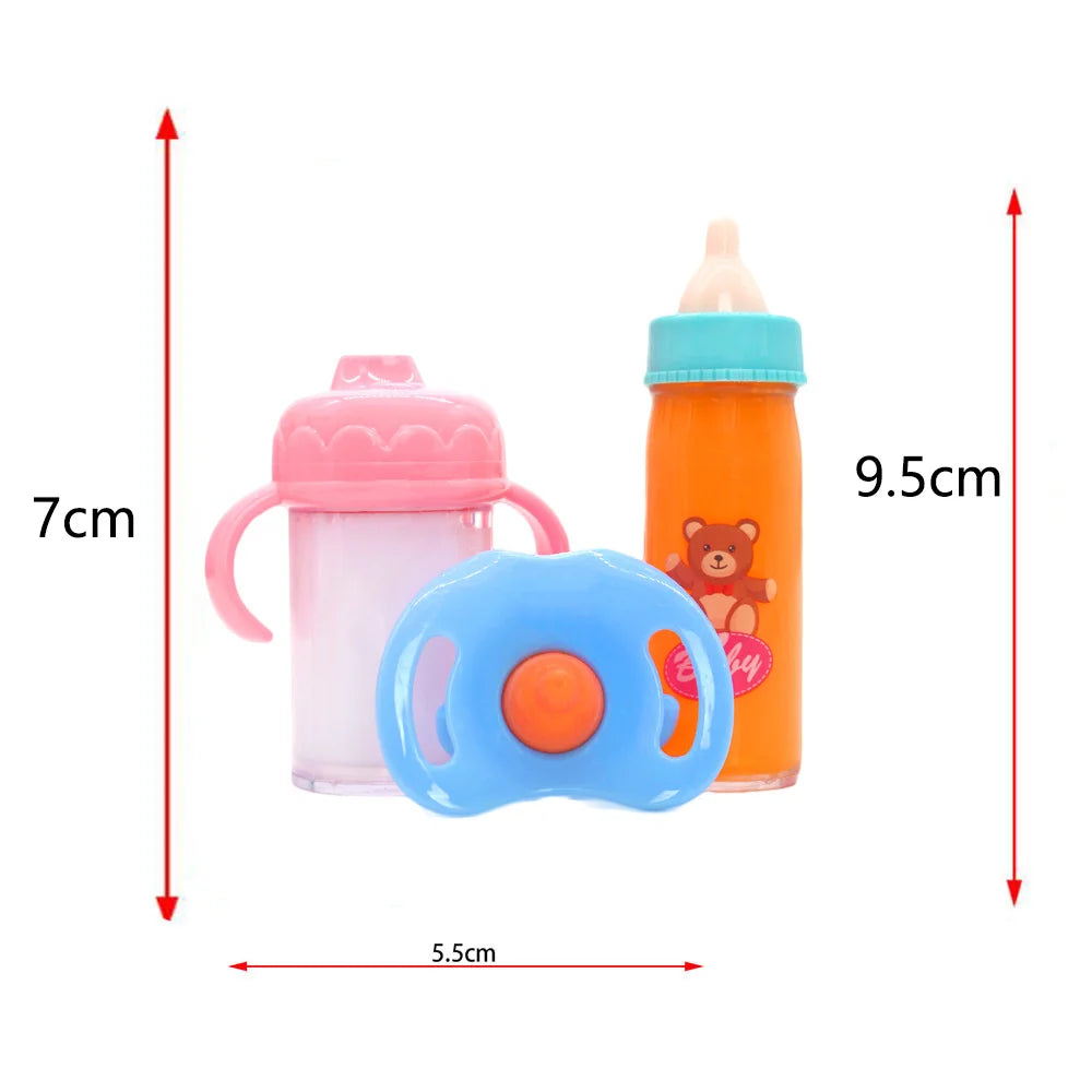 Baby Disappearing Doll Feeding Set Wear For Reborn Baby Doll, Multiple Baby Doll Accessories, Children Best Birthday Gift. Good Vibrations