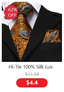 Hi-Tie Blue Business Solid 100% Silk Men's Tie NeckTie 8.5cm Ties for Men Formal Luxury Wedding High Quality Gravata Good Vibrations