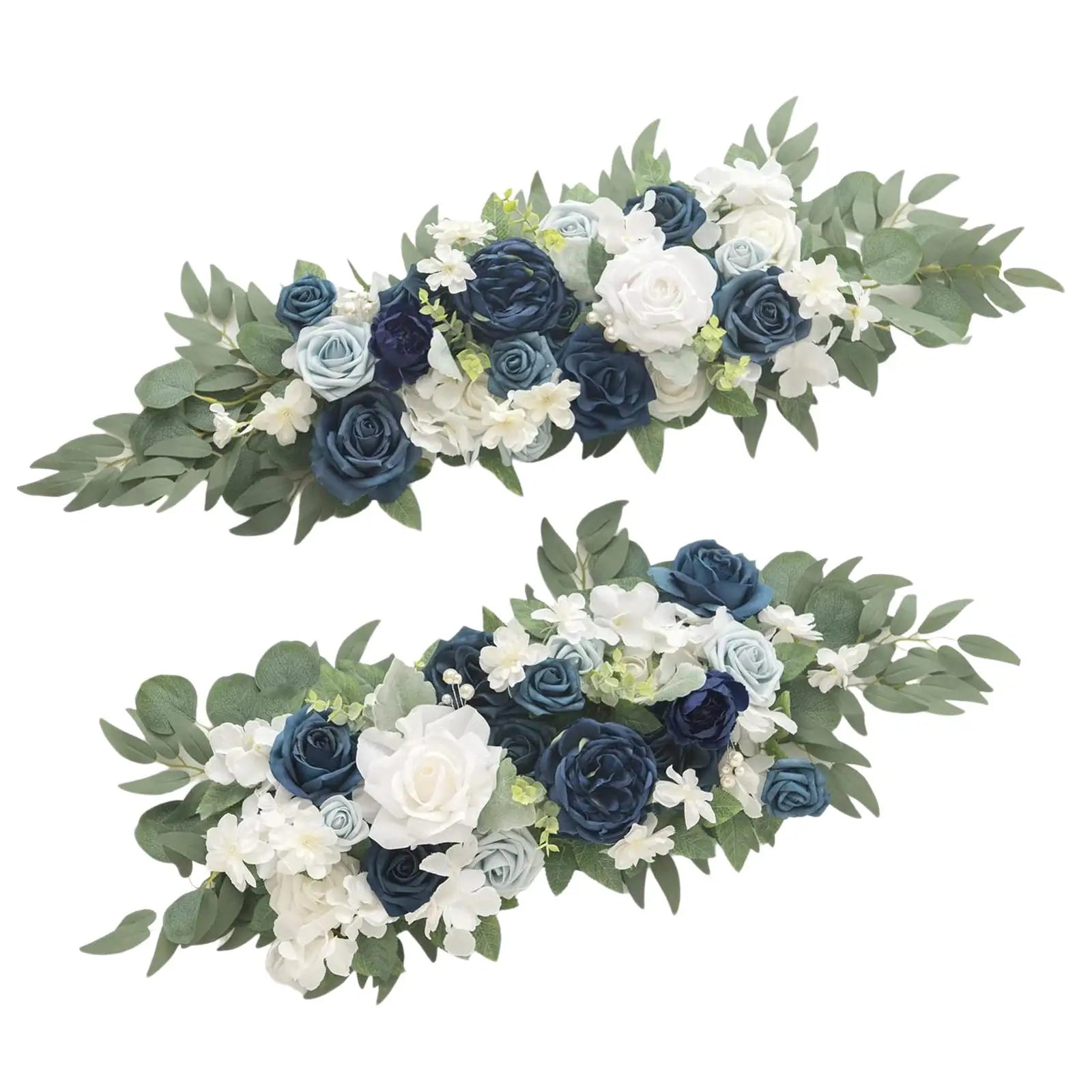 2x Artificial Floral Swag Flowers Backdrop for Party Craft Art Decorative Good Vibrations