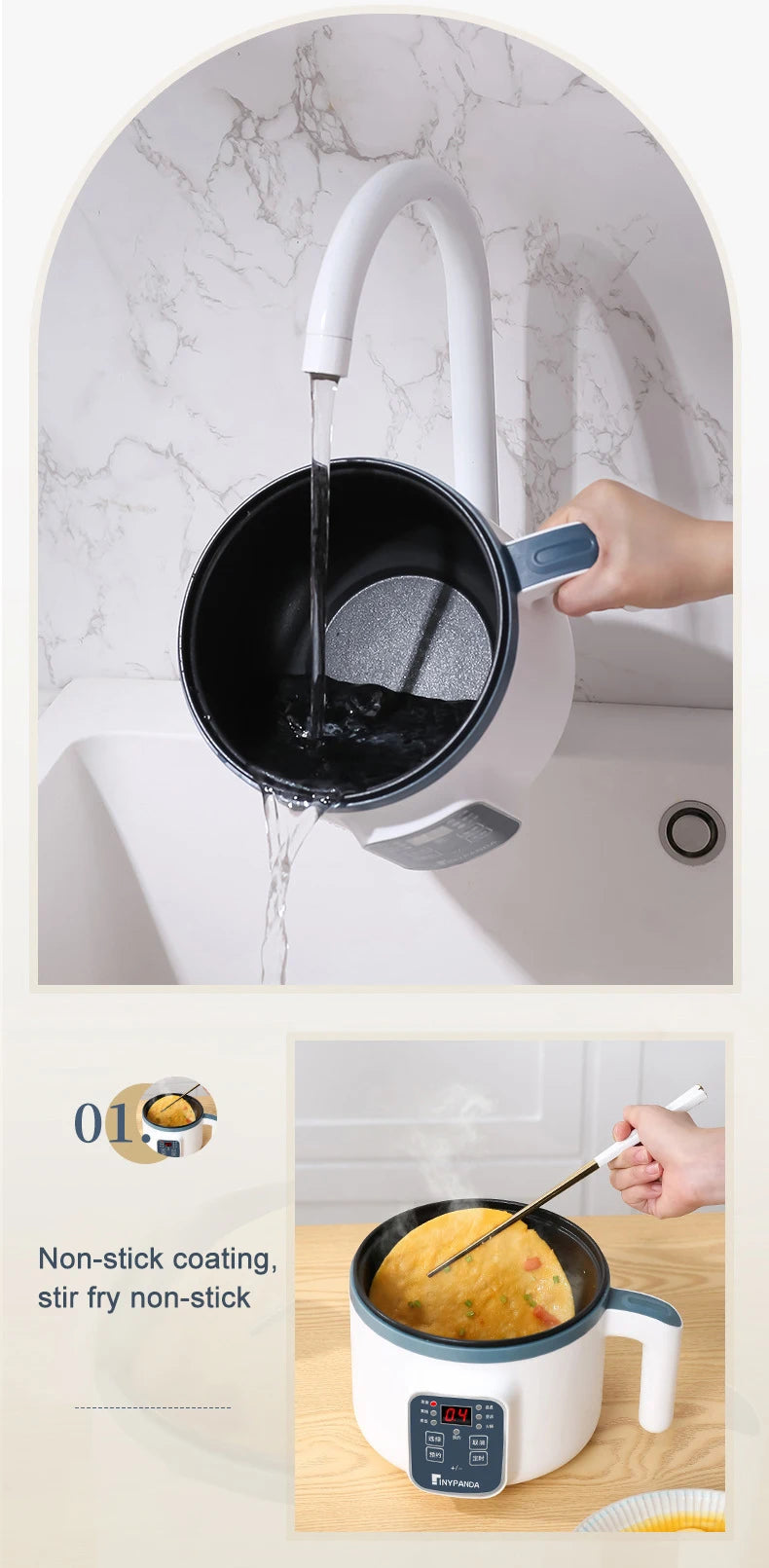 1.7L Electric Rice Cooker Single Double Layer 220V Multi Cooker Non-Stick Smart Mechanical MultiCooker Steamed Rice Pot For Home Good Vibrations Adult Super Store