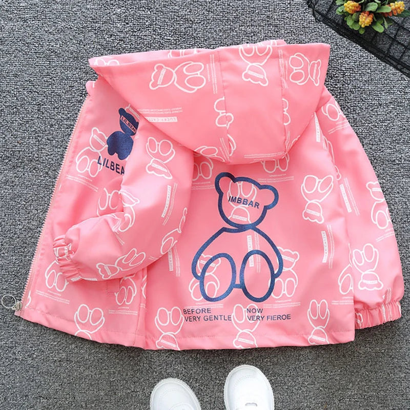 2 3 4 5 6 8 Years Girls Jacket Spring Autumn New Fashion Artificial Leather Coat For Kids Leisure Stain Resistant Outerwear Good Vibrations